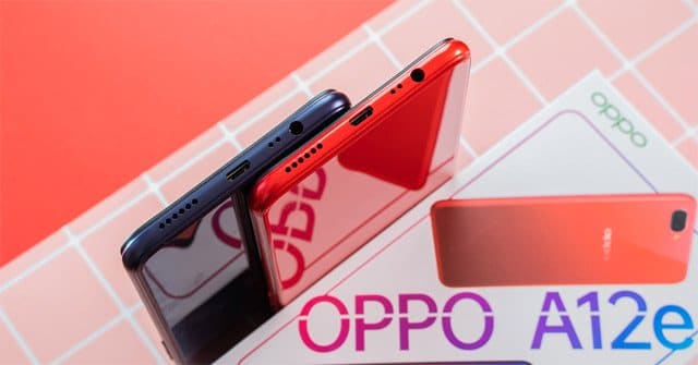 OPPO A12e: Snapdragon 450, pin 4.230mAh, giá 2,99 triệu